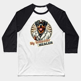 Doctor Rottweiler Baseball T-Shirt
